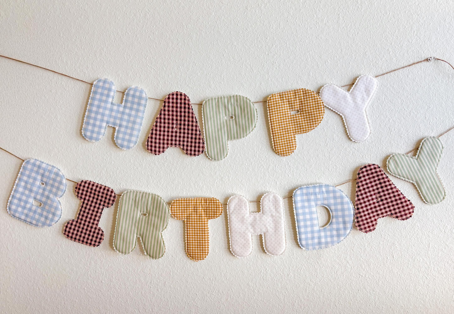 Custom Fabric Letter Banner – Personalized Birthday Name or Phrase Garland