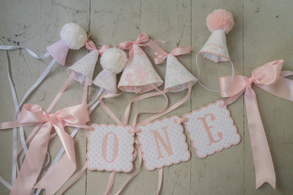 Stuffed Animal Party Hats – Set of 5 Grandmillennial Toile and Seersucker Hats